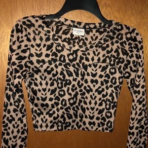 cheetah print crop